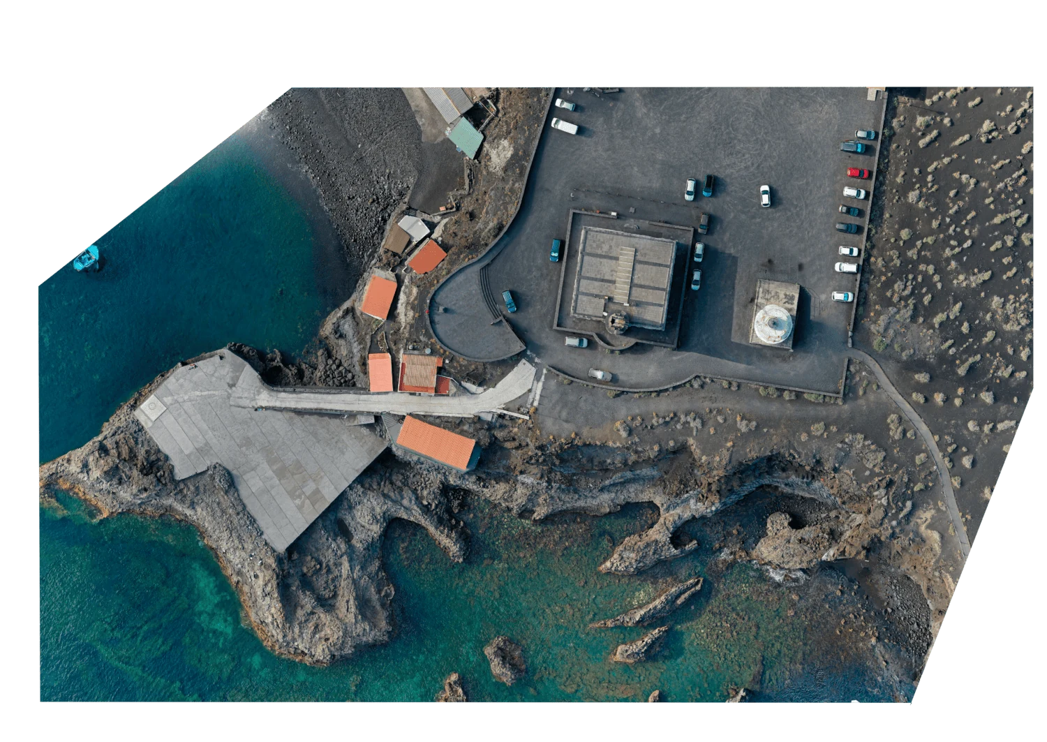 Ortofoto del litoral de Fuencaliente levantada con dron
