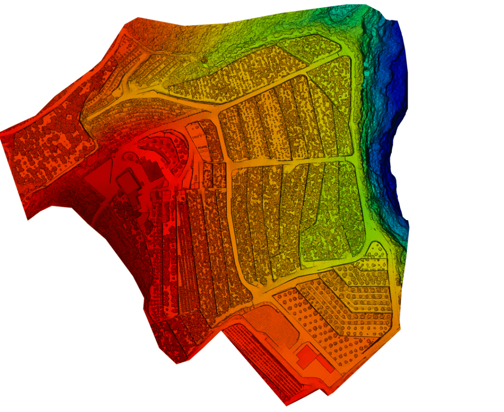 estudio topográfico con dron en La Palma