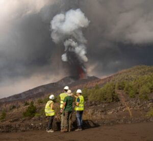 Uso de drones en volcanes