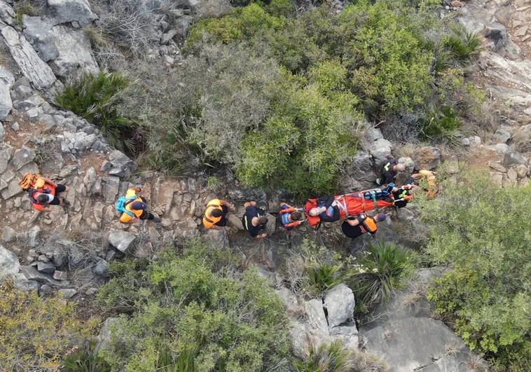 Rescate de persona con dron