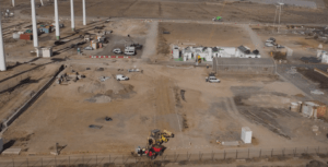 Vista de dron obra