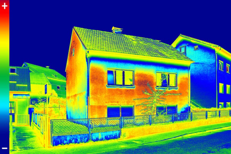 Thermovision image of a House