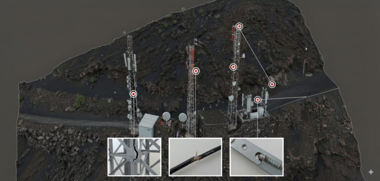 Inspección de antenas con drones